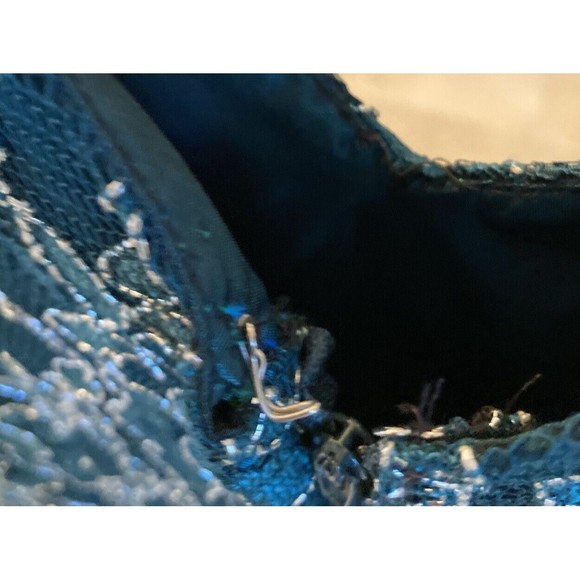 Vintage Alfred Angelo  Flirtations Dress Party Prom Club Green 13/14 90s Y2K - Picture 10 of 12